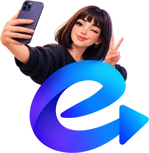 Elina: telefonla selfie çeken genç bir kadın — Elina'nın marka yüzü